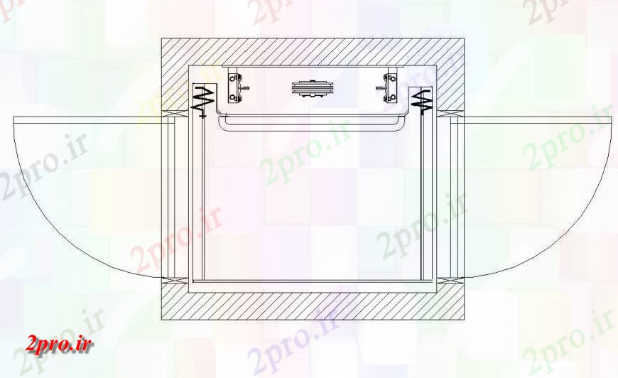 دانلود نقشه جزئیات ساخت و ساز جزئیات طرحی درب و کابینت طرحی  ساختار  (کد140422)