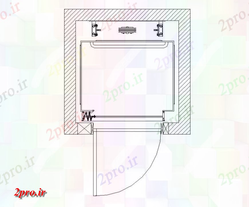 دانلود نقشه جزئیات ساخت و ساز جزئیات کابینه بلوک طرحی ساختار  (کد140425)