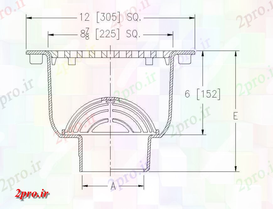 دانلود نقشه جزئیات ساخت و ساز  ساختار سازنده مخزن جزئیات دو بعدی   نظر  (کد140444)