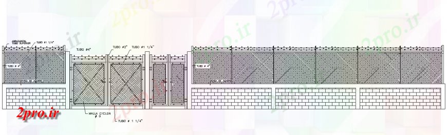 دانلود نقشه  جزئیات دیوار های آجری طراحی جزئیات دیوار ترکیب طراحی  (کد140470)