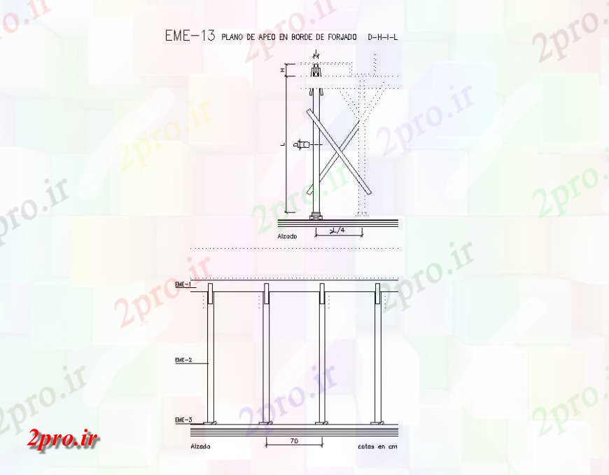 دانلود نقشه جزئیات ساخت و ساز سازنده سازه بلوک جزئیات  طرحی  دو بعدی   (کد140485)