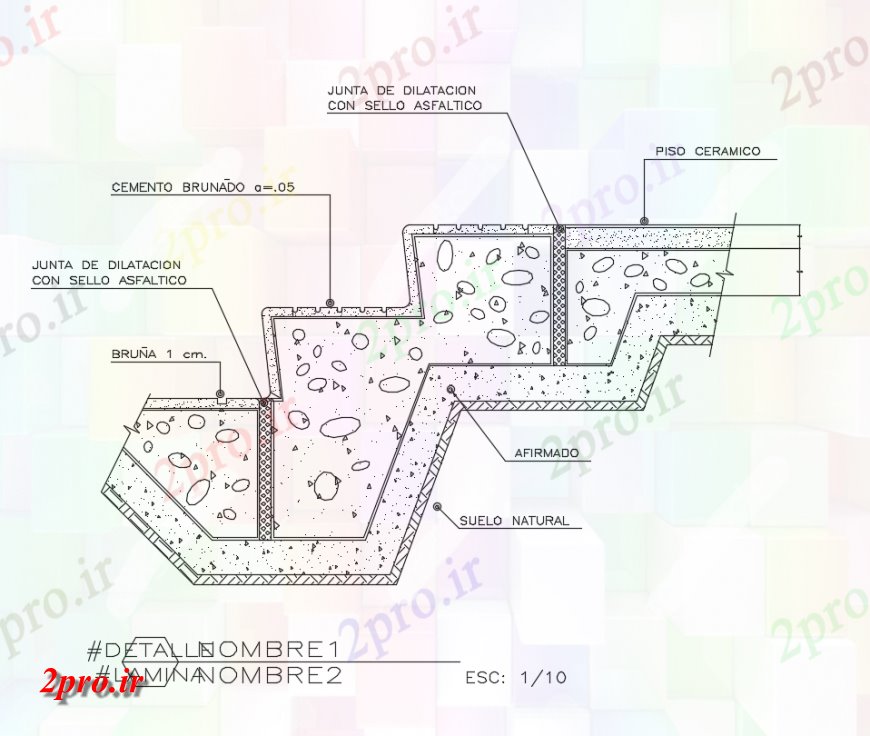 دانلود نقشه بلوک ، آرام ، نماد جزئیات ردیف ها و پیاده رو  اتوکد (کد140664)