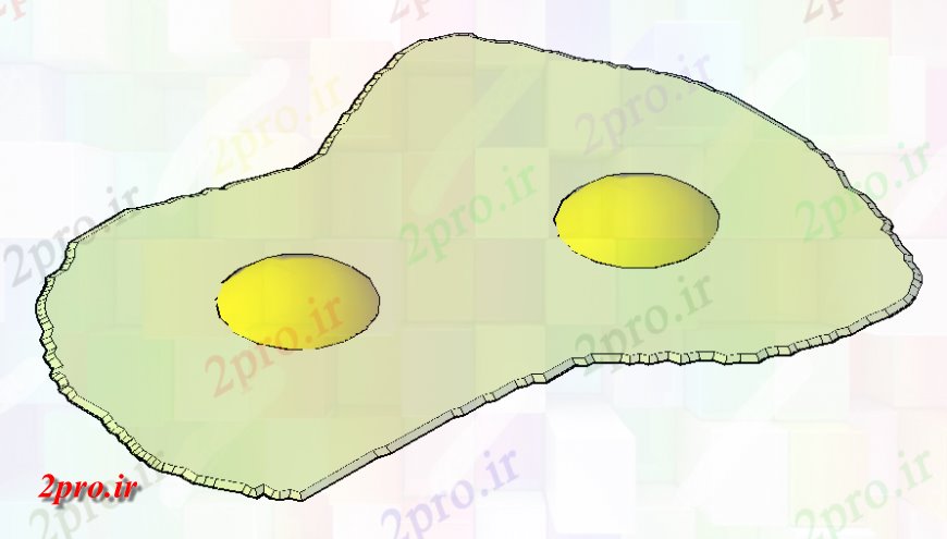 دانلود نقشه سه بعدی بلوک های نگهدارنده مسکونی تخم مرغ سرخ  طراحی تریدی جزئیات طراحی   (کد140728)