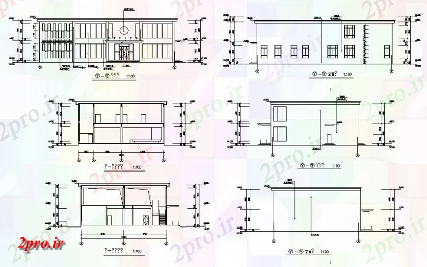 دانلود نقشه مسکونی  ، ویلایی ، آپارتمان  یک سطح خانه همه بخش طرفه  (کد140745)