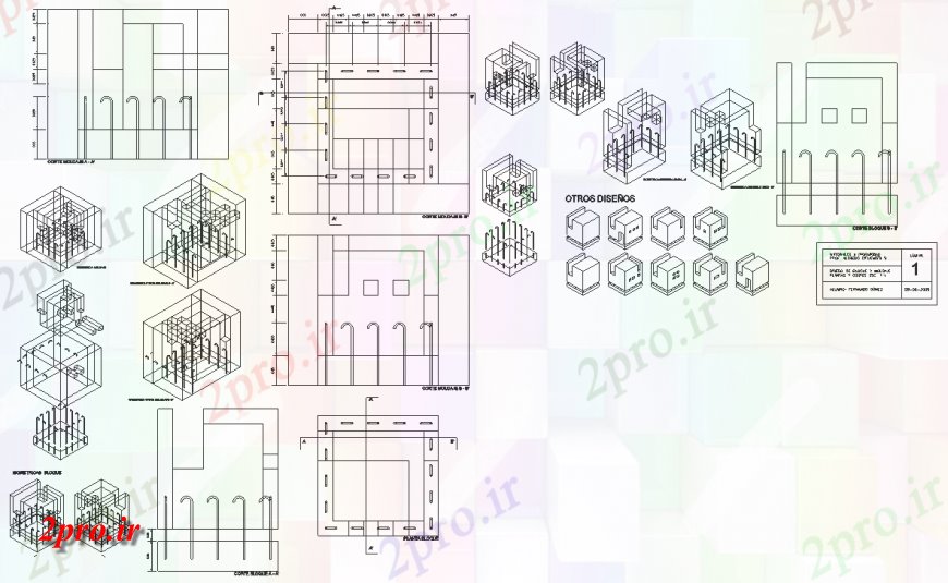دانلود نقشه طراحی جزئیات تقویت کننده تقویت نوار فلزی طراحی جزئیات ساخت و ساز اتوکد (کد140965)