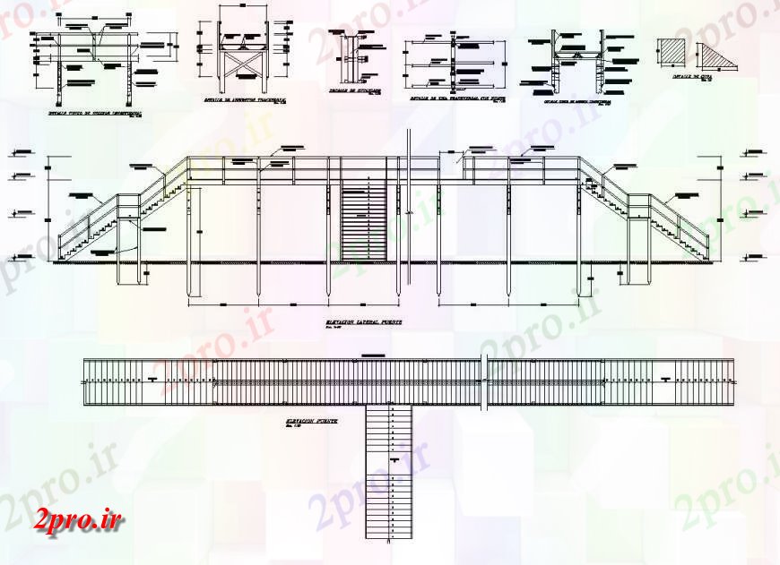 دانلود نقشه جزئیات پله و راه پله   راه پله جزئیات ساخت و ساز نما  دو بعدی  و طرحی  ساختار  (کد141161)