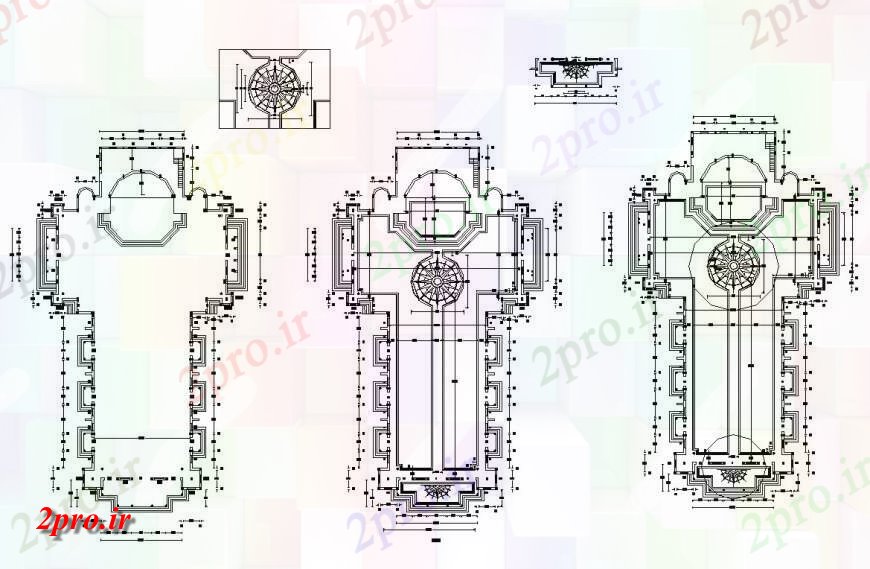 دانلود نقشه کلیسا - معبد - مکان مذهبی طرحی جزئیات ساختار کلیسای  طرحی ساخت و ساز اتوکد (کد141178)