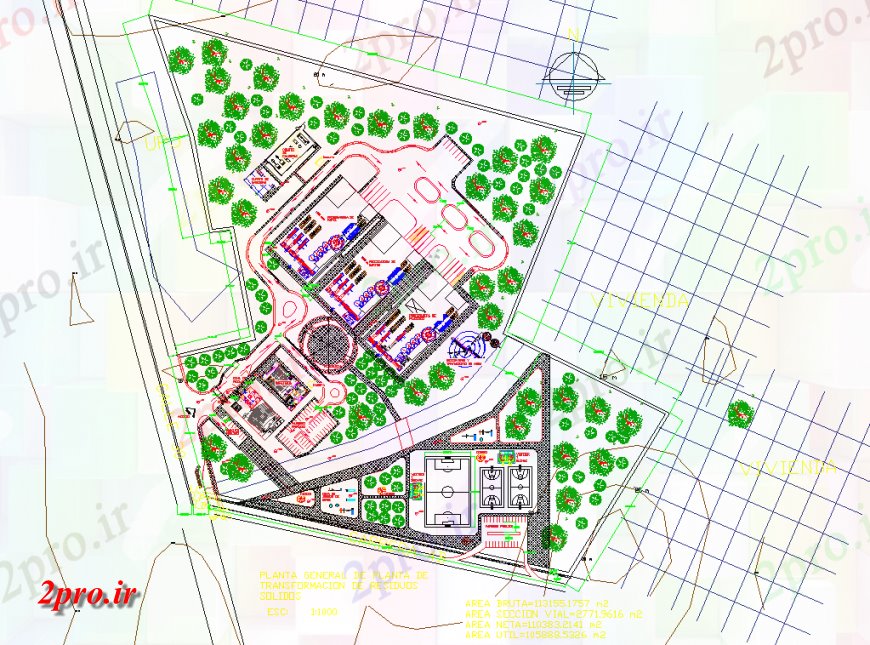 دانلود نقشه هتل - رستوران - اقامتگاه طرحی سایت باشگاه طراحی 150 در 180 متر (کد141195)