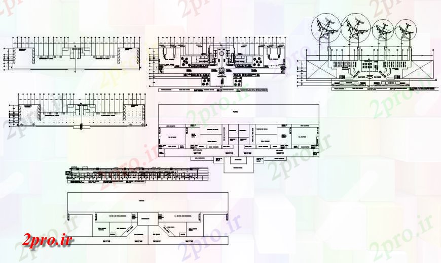دانلود نقشه فرودگاه فرودگاه طرحی جزئیات ساختاری ساخت و ساز طرح (کد141226)