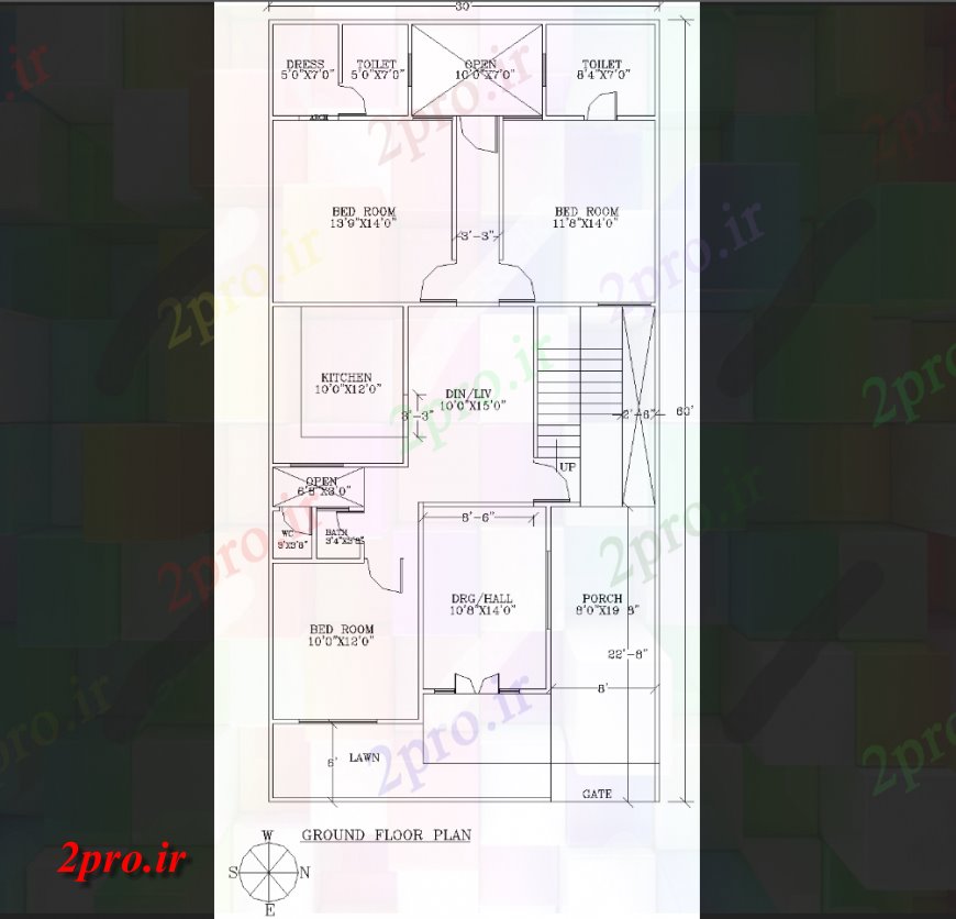 دانلود نقشه مسکونی  ، ویلایی ، آپارتمان  طراحی ویلا  (کد141239)