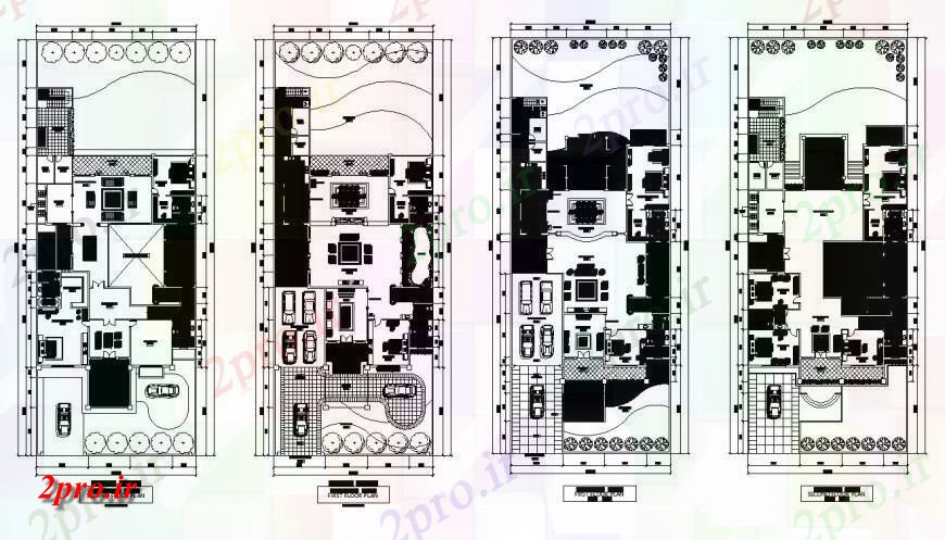 دانلود نقشه مسکونی ، ویلایی ، آپارتمان جزئیات ساختار مسکن مسکونی طراحی دو بعدی اتوکد 20 در 35 متر (کد141241)