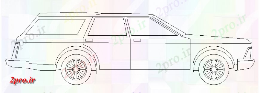 دانلود نقشه بلوک وسایل نقلیه XUV سمت ماشین نما طراحی    (کد141273)