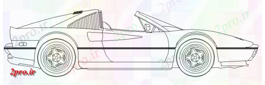 دانلود نقشه بلوک وسایل نقلیه دو تجملات نشسته سمت ماشین نما    (کد141279)