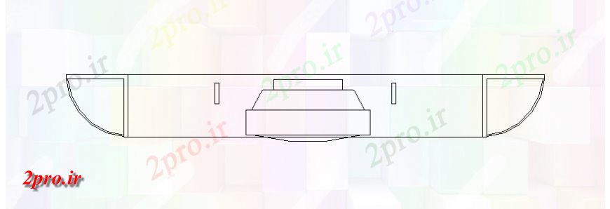 دانلود نقشه بلوک مبلمان تلویزیون جدول بالای صفحه   نما طراحی جزئیات (کد141373)