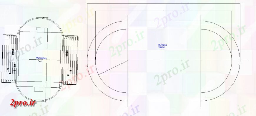 دانلود نقشه ورزشگاه ، سالن ورزش ، باشگاه کوتاه طرحی ورزشگاه طراحی  (کد141423)