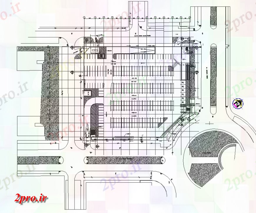 دانلود نقشه ساختمان دولتی ، سازمانی چاپ آبی طراحی بازار بیش از حد اتوکد 19 در 87 متر (کد141424)