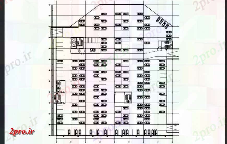 دانلود نقشه بلوک ، آرام ، نماد کار تجاری پارکینگ ساختمان  طرح (کد141451)