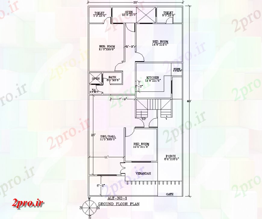 دانلود نقشه مسکونی  ، ویلایی ، آپارتمان  طراحی طبقه همکف خانه اتوکد (کد141687)