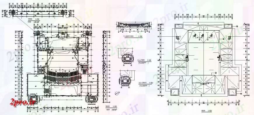 دانلود نقشه هایپر مارکت  - مرکز خرید - فروشگاه طراحی ساختمان تجاری در  اتوکد (کد141689)