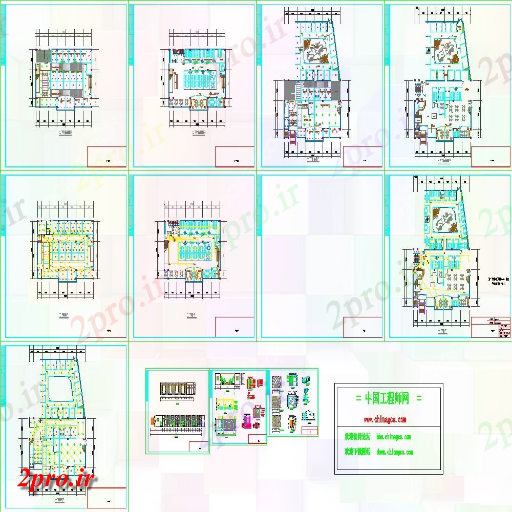 دانلود نقشه هتل - رستوران - اقامتگاه  کافه ها، سایت رستوران طراحی طرحی  (کد141822)