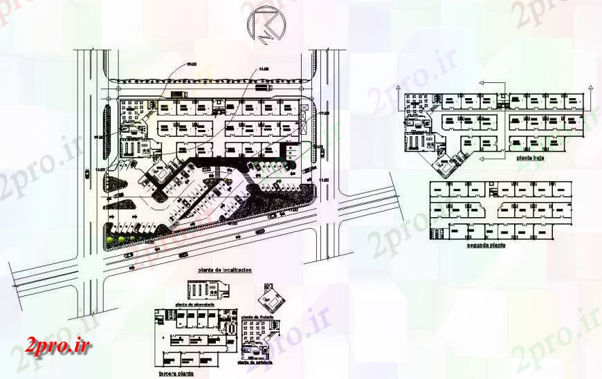 دانلود نقشه هایپر مارکت - مرکز خرید - فروشگاه مرکز خرید برنامه ریزی جزئیات 29 در 90 متر (کد141897)