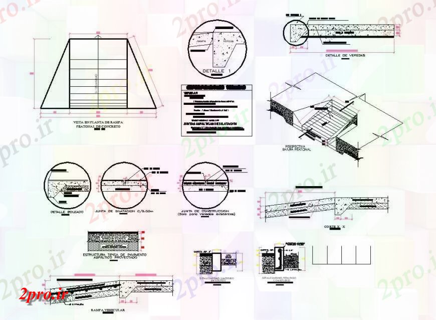 دانلود نقشه جزئیات ساخت و ساز مرکز زیرساخت 2 ت  چیدمان بخش طرح (کد141959)