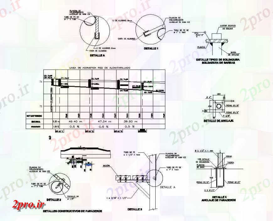 دانلود نقشه جزئیات ساخت و ساز طرحی مرکز زیرساخت ها و بخش  چیدمان (کد141973)