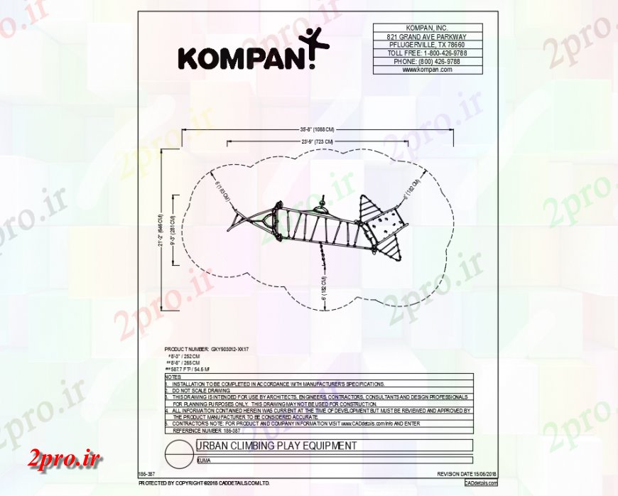 دانلود نقشه باغ جزئیات راک تجهیزات بازی بالا رفتن از باغ  (کد142161)