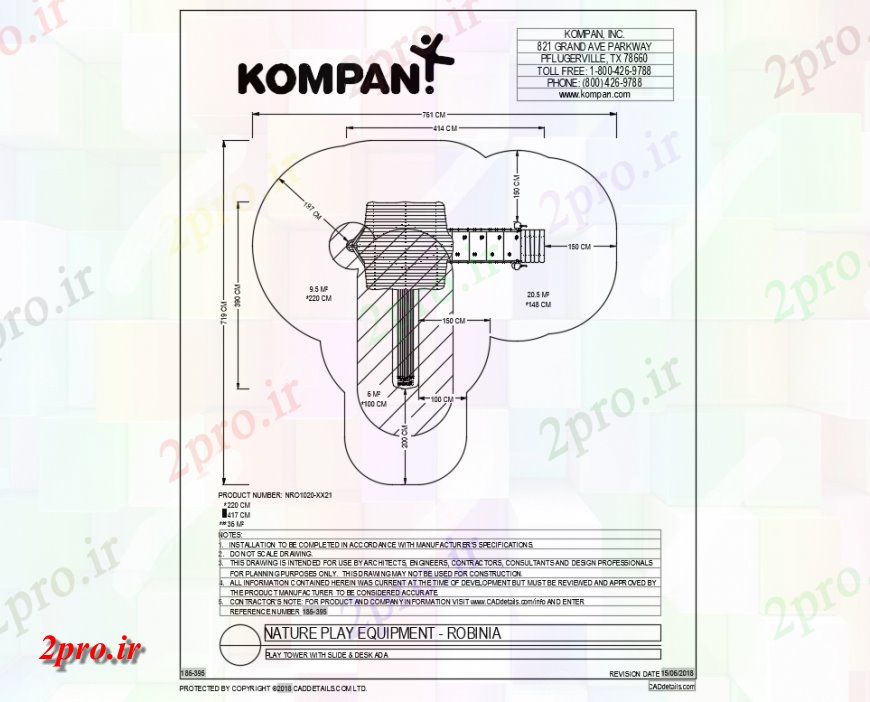 دانلود نقشه باغ جزئیات روبینا تجهیزات بازی طبیعت باغ  (کد142169)