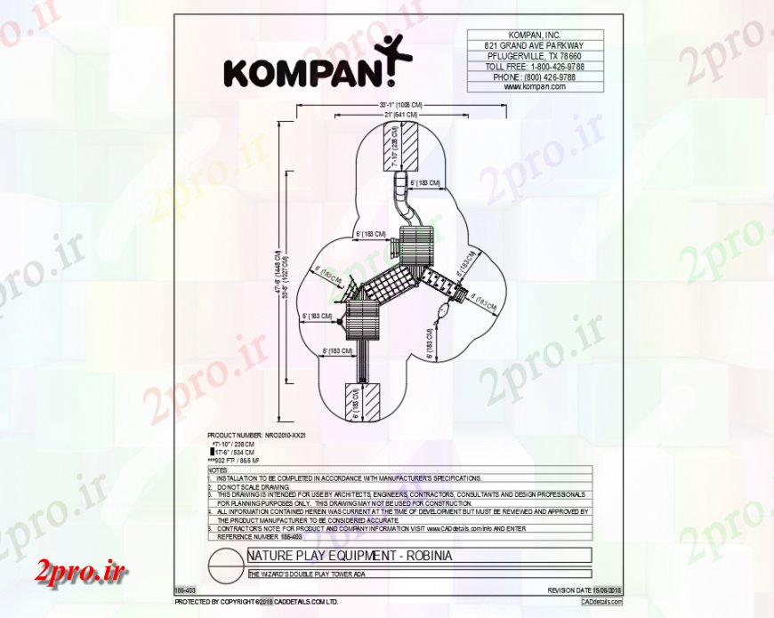 دانلود نقشه باغ محلی جزئیات تجهیزات بازی از طبیعت باغ  (کد142177)