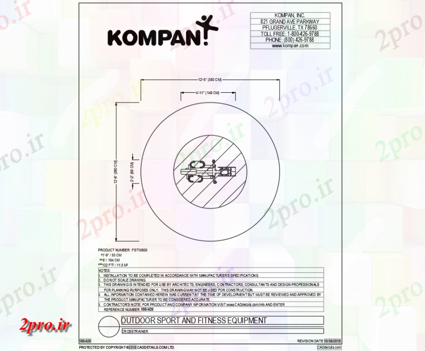 دانلود نقشه باغ ورزش و تناسب اندام تجهیزات برای باغ  (کد142203)