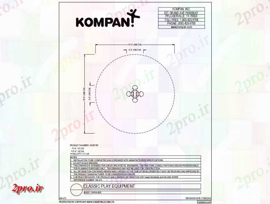 دانلود نقشه باغ چوبی کوچک تجهیزات بازی کلاسیک  طراحی (کد142245)