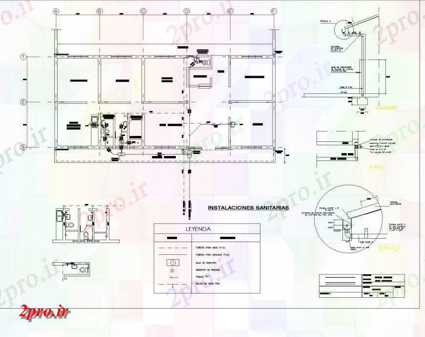 دانلود نقشه ساختمان اداری - تجاری - صنعتی فروشگاه پزشکی 17 در 39 متر (کد142280)