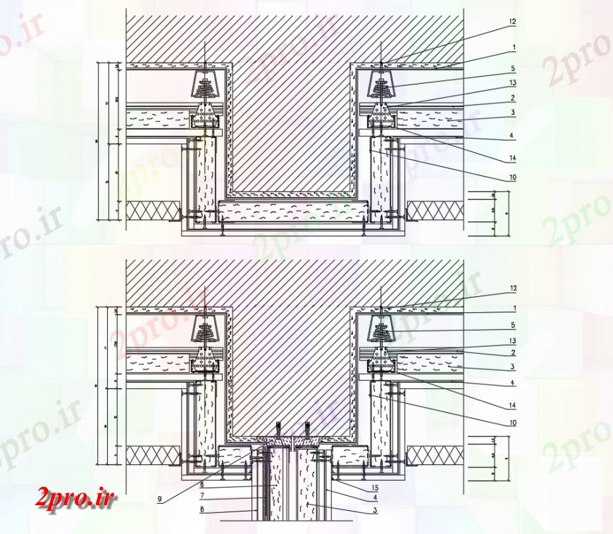 دانلود نقشه طراحی جزئیات ساختار صوتی حبوبات درمان نظر طراحی (کد142345)