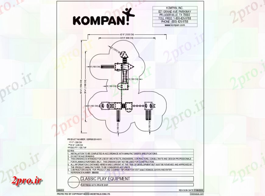 دانلود نقشه باغ قلعه با تجهیزات بازی کشتی دزدان دریایی جزئیات (کد142373)