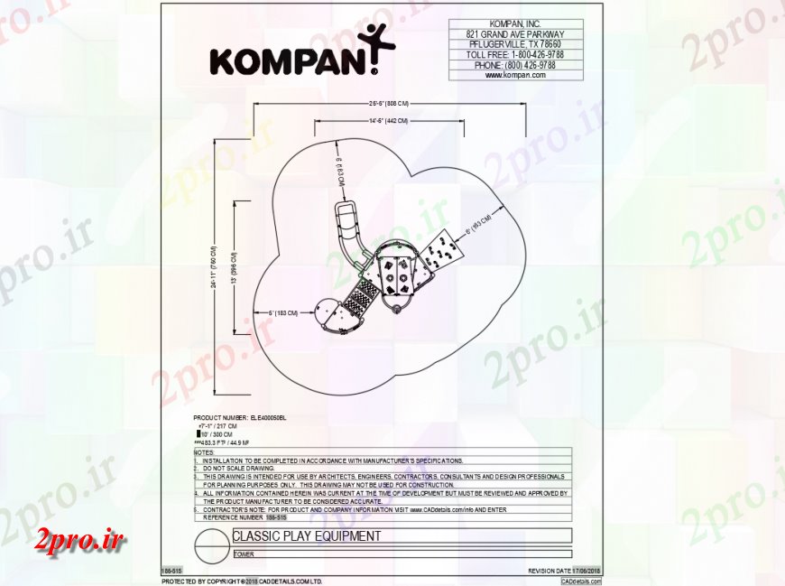 دانلود نقشه باغ تجهیزات بازی بچه ها برج باغ  جزئیات (کد142380)