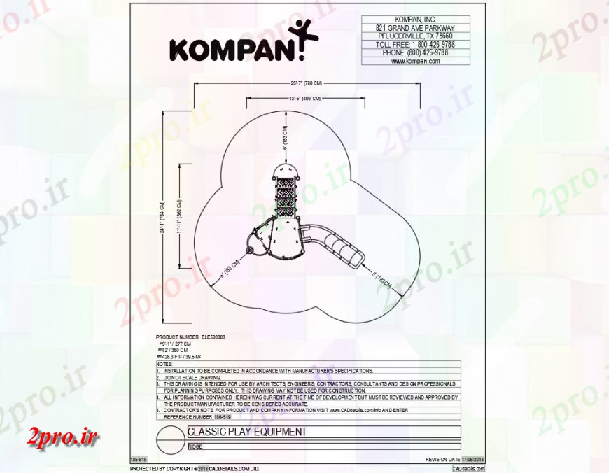 دانلود نقشه باغ بچه ها اسلاید ریج جزئیات تجهیزات کلاسیک باغ  (کد142387)