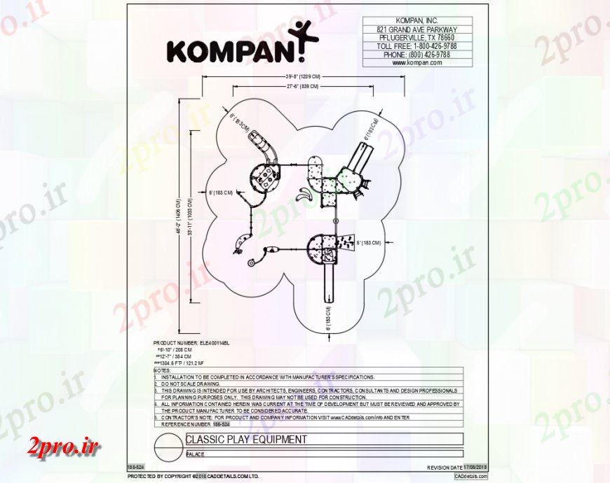 دانلود نقشه باغ بچه ها قصر نوع پله تجهیزات بازی کلاسیک از باغ  (کد142392)