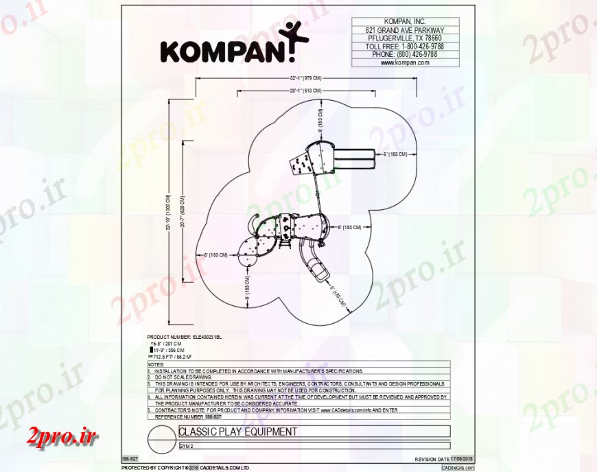 دانلود نقشه باغ ورزشی 2 تجهیزات بازی کلاسیک از باغ  (کد142396)