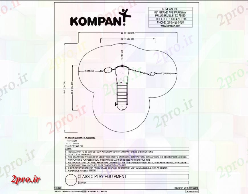 دانلود نقشه باغ حامل پله اسلاید پلیک  تجهیزات بازی باغ  جزئیات (کد142398)