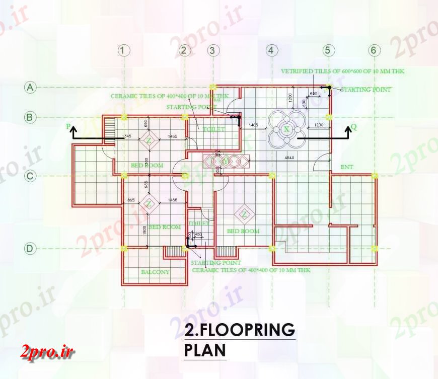 دانلود نقشه ساختمان اداری - تجاری - صنعتی طبقه خانه با پلان  چیدمان (کد142464)