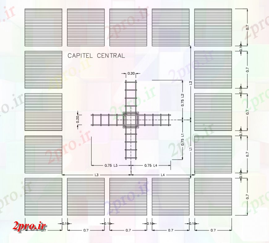 دانلود نقشه طراحی جزئیات ساختار چند جزئیات طرحی بتن با ساختار   (کد142503)