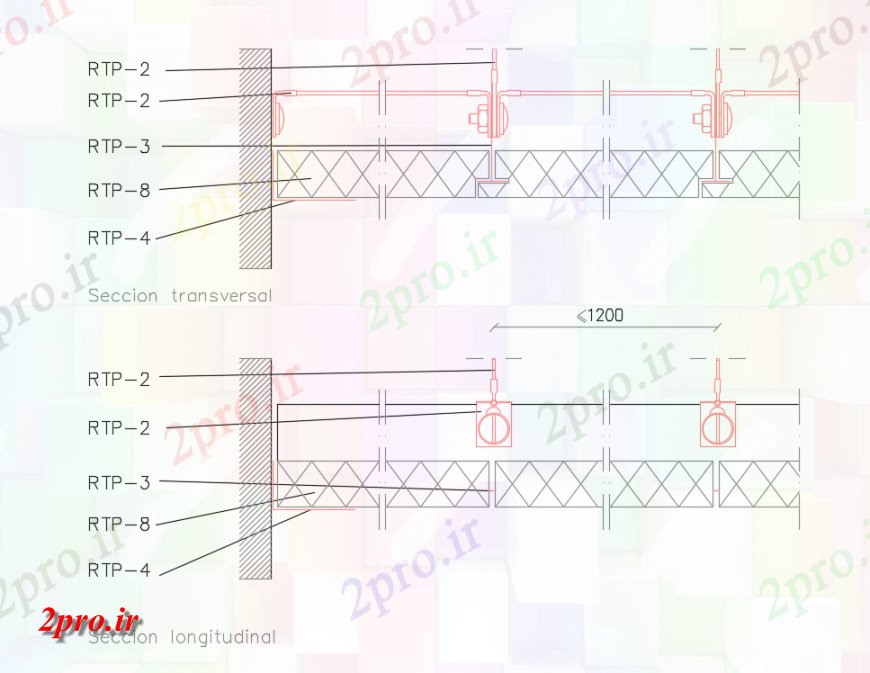 دانلود نقشه طراحی جزئیات ساختار انواع ساختار بام کاروانسرا جزئیات (کد142716)