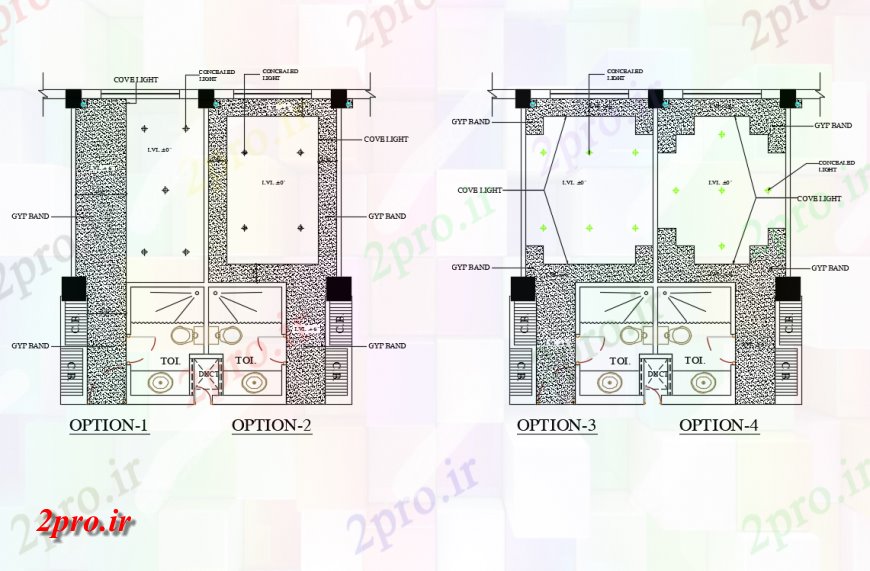 دانلود نقشه طراحی جزئیات ساختار ساختار سقف جزئیات (کد142841)