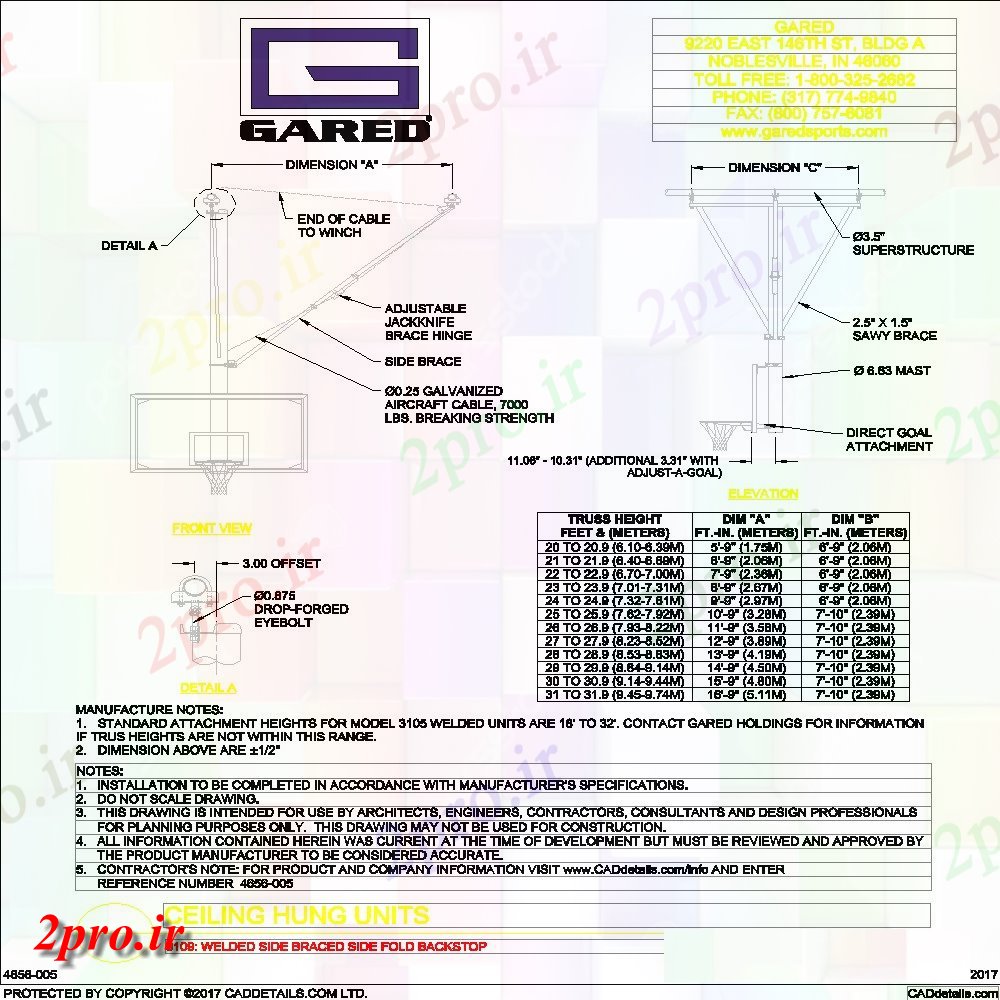 دانلود نقشه ورزشگاه ، سالن ورزش ، باشگاه طرحی جزئیات زمین سبد توپ، بخش و نما (کد142845)