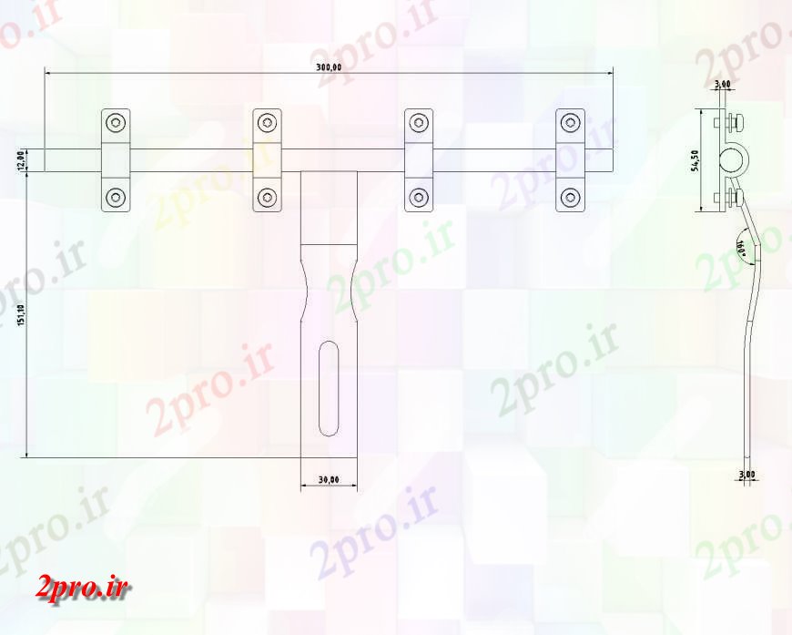 دانلود نقشه بلوک ، آرام ، نماد ماکو و جزء اصلی برنامه به  (کد142982)