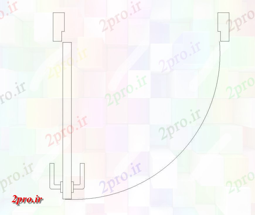 دانلود نقشه جزئیات طراحی در و پنجره  درب طرحی مجموعه   اتوکد (کد143071)