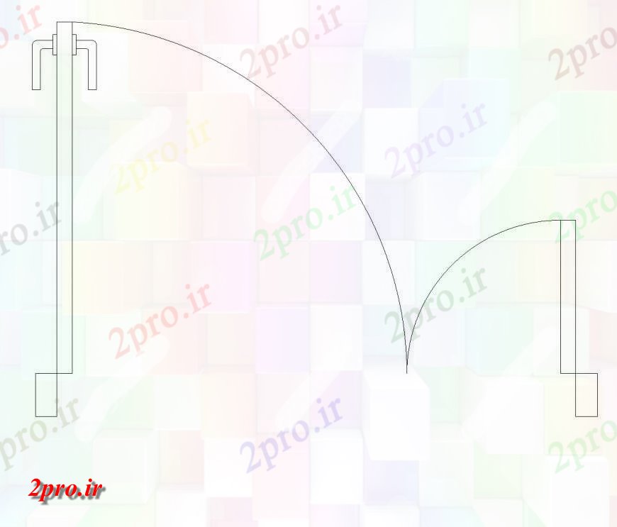 دانلود نقشه جزئیات طراحی در و پنجره  درب و یک برنامه نیم    (کد143073)