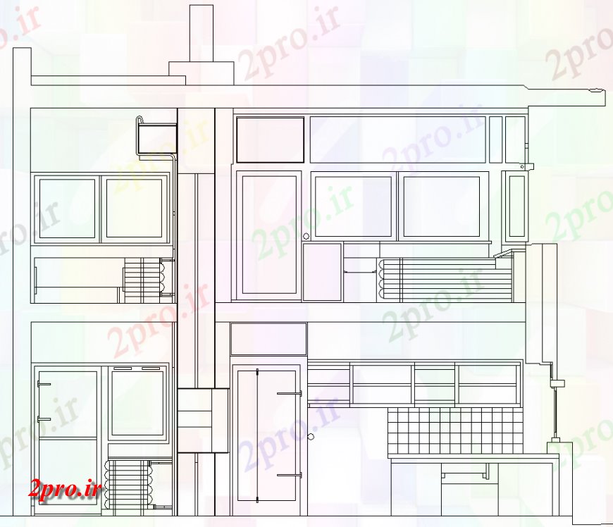 دانلود نقشه مسکونی  ، ویلایی ، آپارتمان  نما خانه طراحی (کد143083)