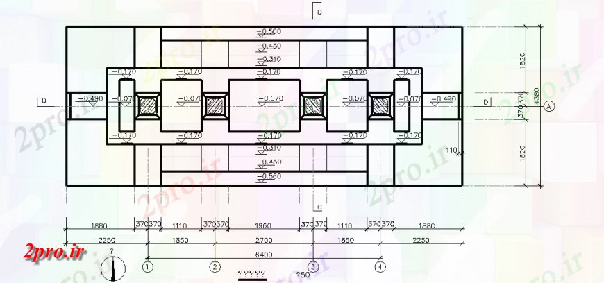 دانلود نقشه جزئیات ستون طرحی با  ستون با طراحی ساخت و ساز (کد143217)